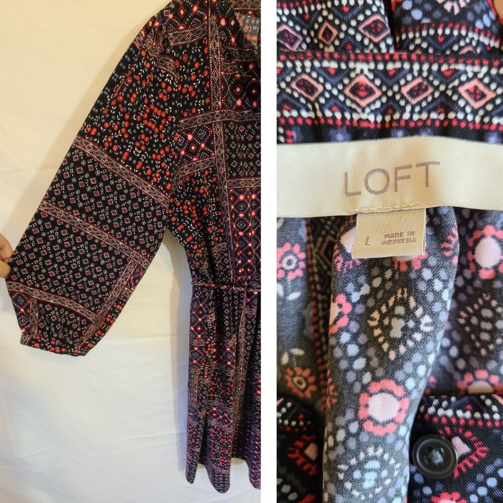 NWOT LOFT Boho Dress - Large - Picture 9 of 13